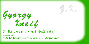 gyorgy kneif business card